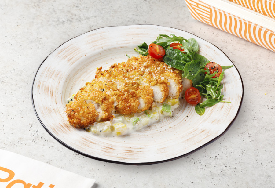 Грудка цыплёнка с цукини и картофелем